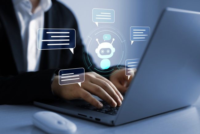 Virtual,Assistant,,Artificial,Intelligence,Bot,And,Crm,Software,Automation,Technology.