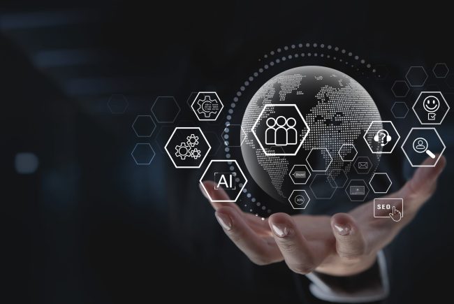 Marketing,Automation,Concept.,Global,Business.,Automation,Software,Technology,Process,System